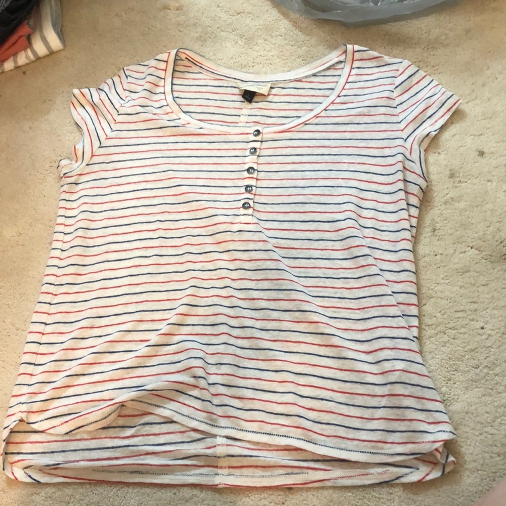 striped lightweight tee